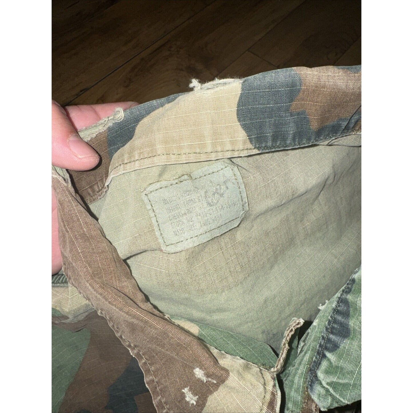 Vintages USMS Camo Jacket Medium 22x27 Camies OuterWear Workwear Military