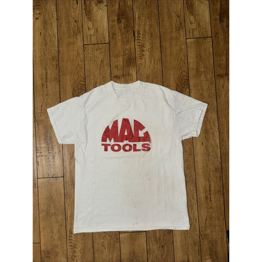 Mac Tools Spell Out T-Shirt White Large 20x27