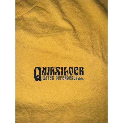 Quicksilver Water Dependency T-Shirt Yellow Medium 18x25.5