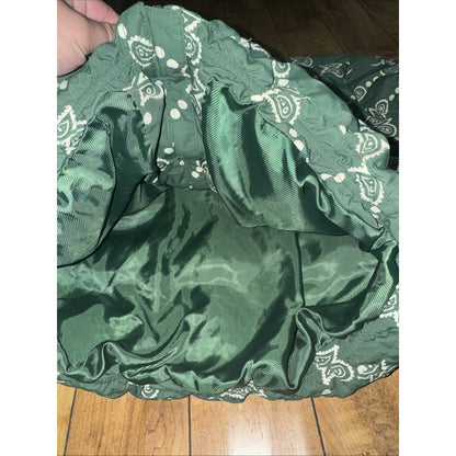 Maison Article Puffer Paisley Jacket Green XL 25x26